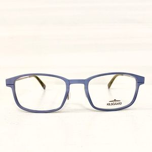 Brand New Kilsgaard Blue Gray Silver Titanium Lightweight Unisex Eyeglasses